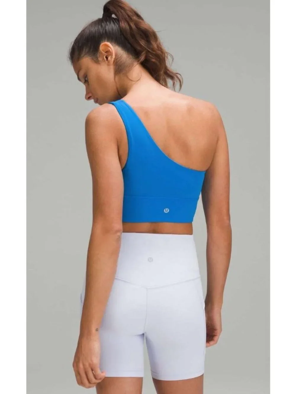 NWT Lululemon Align Asymmetrical Bra A/B Cup Blue-sz 10
